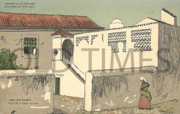 PORTUGAL - BEJA  - CASA TIPICA - ART SIGNED ALBERTO SOUSA - 1900 PC. - Beja