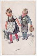 ILLUSTRATORS KARL FEIERTAG CHILDREN "OUT OF FAVOR" B.K.W.I. Nr. 982-4 OLD POSTCARD 1927. - Feiertag, Karl