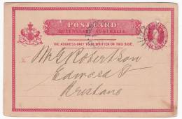 AUSTRALIA - Brisbane, Queensland, Post Card, Year 1883, Folded And Punktierte - Brieven En Documenten