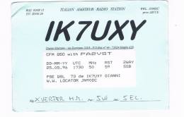 QSL- 15    ITALY : MAGLIE : IK7UXY - Autres & Non Classés