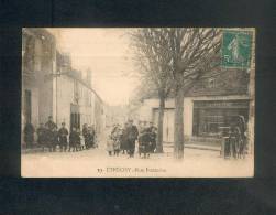 Etrechy (91) - Rue Fontaine ( Animée Publicité Murale Chocolat Menier ROYER Dest. Boucherie 17 Rue D'Allemagne Paris - Etrechy