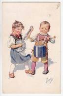 ILLUSTRATORS KARL FEIERTAG CHILDREN MUSIC B.K.W.I. Nr. 817 OLD POSTCARD - Feiertag, Karl