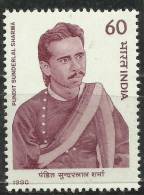 INDIA, 1990, Pundit Sunderlal Sharma, (1881-1940), Social Reformer,  MNH, (**) - Nuovi