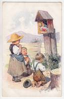 ILLUSTRATORS KARL FEIERTAG CHILDREN IN PRAYER B.K.W.I. Nr. 811/6 OLD POSTCARD - Feiertag, Karl