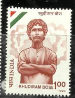 INDIA, 1990, Khudiram Bose, (1889-1908), Freedom Fighter,  MNH, (**) - Unused Stamps