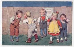 ILLUSTRATORS KARL FEIERTAG CHILDREN IN FIGHT B.K.W.I. Nr. 329/1 OLD POSTCARD - Feiertag, Karl