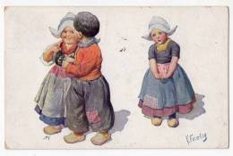 ILLUSTRATORS KARL FEIERTAG CHILDREN B.K.W.I. Nr. 887/5 OLD POSTCARD - Feiertag, Karl