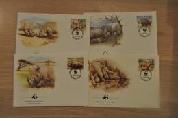 175 ++ WWF FDC SWAZILAND NEUSHOORN RHINO - Swaziland (1968-...)