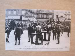 5. Greve Des Cheminots Du Nord (1910) Cour Interieure De La Gare Du Nord Gardée Militairement Pour ... - Staking