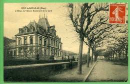 27 IVRY-la-BATAILLE - L'hotel De Ville Et Boulevard De La Gare - Ivry-la-Bataille