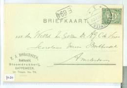HANDGESCHREVEN BRIEFKAART Uit 1916 * Van SAPPEMEER Naar AMSTERDAM (7030) - Briefe U. Dokumente