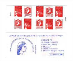 Carnet Mixte Marianne D´Alger - Luquet YT 1512 Avec Variété RGR- Au Lieu De RGR-2 . Superbe , Voir Le Scan . - Markenheftchen