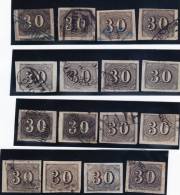 O) 1850 BRAZIL, SC 23 USED, NICE LOT OF CANCELLATIONS E=200 - Nuevos