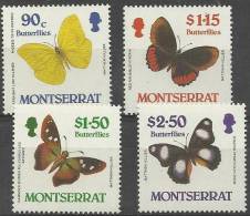 MONTSERRAT - 1987 Butterflies. Scott 647-50. MNH ** - Montserrat