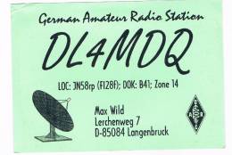 QSL- 24    GERMANY : LANGENBUCK : DL4MDQ - Otros & Sin Clasificación