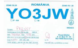 QSL- 36    ROMANIA : BUCURESTI : YO3JW - Otros & Sin Clasificación