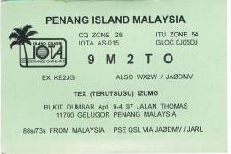 QSL- 44    MALAYSIA : GELUGOR : 9M2TO - Otros & Sin Clasificación