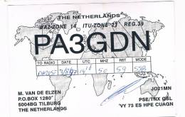 QSL- 70    THE NETHERLANDS : TILBURG : PA3GDN - Sonstige & Ohne Zuordnung