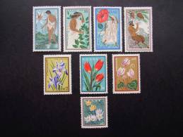 GREECE 1958 INTERNATIONAL CONGRESS PROTECT NATURE  ISSUE EIGHT Stamps To D5.00  MNH. - Ongebruikt