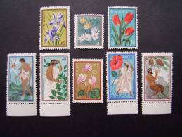 GREECE 1958 INTERNATIONAL CONGRESS PROTECT NATURE  ISSUE EIGHT Stamps To D5.00  MNH. - Ungebraucht