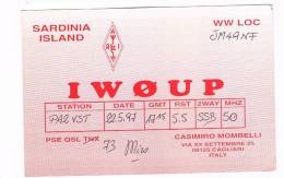 QSL- 78    ITALY :CAGLIARI : IW0UP - Andere & Zonder Classificatie