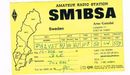 QSL- 105    SWEDEN : VISBY : SM1BSA - Autres & Non Classés
