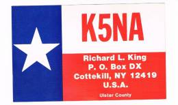 QSL- 114    UNITED STATES : COTTEKILL : K5NA - Autres & Non Classés
