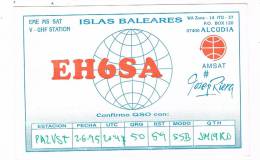 QSL- 119    SPAIN : ALCUDIA : EH6SA - Sonstige & Ohne Zuordnung