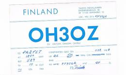 QSL- 123    FINLAND : RIIHIMÄKI : OH3OZ - Autres & Non Classés