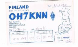 QSL- 124    FINLAND : VARKAUS : OH7KNN - Altri & Non Classificati