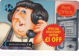 Paytelco, PYPO007, Mavis (£1 Off Promotion) , 2 Scans.  7PPOA - [ 4] Mercury Communications & Paytelco