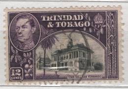 Fra383 Trinidad And Tobago, N. 144, Re King Roi Giorgio VI, George VI, Hotel De Ville, Municipio Di San Francesco - Trindad & Tobago (1962-...)