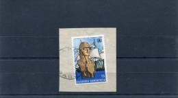 Greece- Miaoulis´ "Ares" 15dr. Stamp On Fragment With Bilingual "PAROS (Cyclades)" [10.11.1984] X Type Postmark - Poststempel - Freistempel