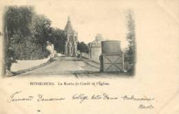 59 - CPA Bonsecours (b) - La Route De Condé Et L'Eglise - Conde Sur Escaut