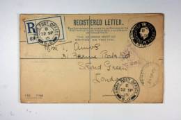 UK:  1915 Registered Fieldpost Cover  Wax Sealed Army Postoffice Cancel - Entiers Postaux