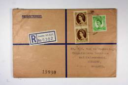 UK:   Registered Cover London To Utrecht Holland Wax Sealed And Custum Label - Storia Postale