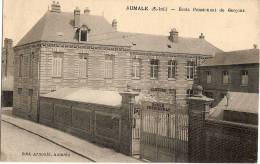 76 AUMALE  ECOLE PENSIONNAT DE GARCONS 1916 - Aumale