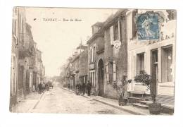 CPA : 58 - Nièvre : Tannay : Rue De Bézé : Rue , Animation , Charrette , Hôtel Du Commerce ... - Tannay