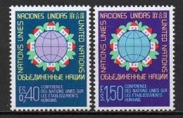 Nations Unies (Genève) - 1976 - Yvert N° 58 & 59 ** - Ongebruikt