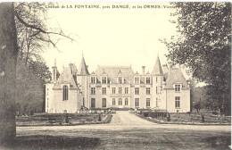 RARE CARTE POSTALE    DANGE  CHATEAU DE LA FONTAINE - Dange Saint Romain