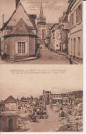 Neufchatel En Bray - Ville Martyre - Rue De La Poissonerie àprès Le 7 Juin 1940 - ( Militaria Guerre ) - Neufchâtel En Bray