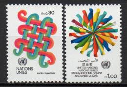 Nations Unies (Genève) - 1982 - Yvert N° 103 & 104 ** - Ongebruikt