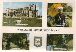 Cpm85 Maillezais Venise Vendéenne Multi Vues - Maillezais