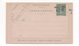 Lot 828: Carte Lettre 15 Cts Vert Semeuse Neuf Avec Surcharge Taxe Réduite à 0.10 - Letter Cards