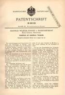 Original Patentschrift - H. Knoost In Markoldendorf , Kr. Einbeck ,1891 , Einstellbarer Arbeitstisch , Architekt , Möbel - Altri & Non Classificati