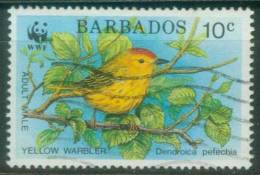 Barbados  1991  WWF - Goldwaldsänger  (1 Gest. (used))  Mi: 770 (0,80 EUR) - Barbados (1966-...)