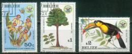 Belize  1981  Unabhängigkeit  (3 Gest. (used))  Mi: 610, 612-13 (8,60 EUR) - Belice (1973-...)