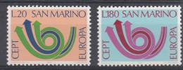 SAN MARINO MNH** MICHEL 1029/30 EUROPA 1973 - 1973