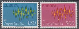 YOUGOSLAVIA MNH** MICHEL 1457/58 EUROPA 1972 - 1972