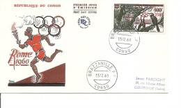 JO De Rome-1960 ( FDC Du Congo Brazzaville à Voir) - Estate 1960: Roma